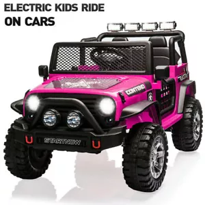 12V Kids Ride On Toy Truck Car 2 Seater Electric Vehicle Jeep w/Remote Control - Picture 1 of 37