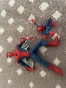 2 Spider Man Figurines Mini Spider Man Figure Collectable Decoration Marvel Gift - Picture 1 of 3