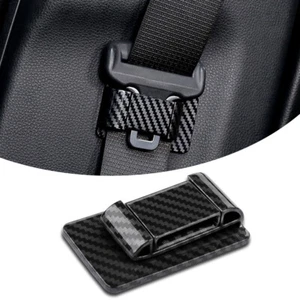 Soporte para cinturón de seguridad de coche estabilizador limitador clips de fibra de carbono accesorios interiores - Imagen 1 de 7
