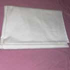 Vtg FRETTE Italy Made Tablecloth 66”X 72” Heavy Cotton NWOT Solid White W Border
