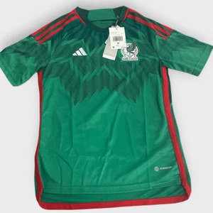 Adidas 22/23 Mexico Home Soccer Jersey Youth size Medium HE8848 New with Tags - Picture 1 of 12