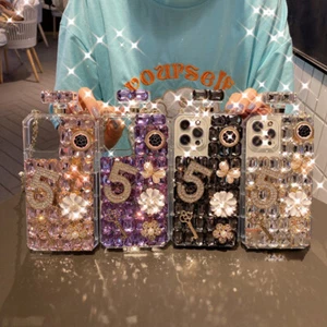 For Samsung S21 S20 Note20  Bling Diamond Perfume Bottle Case w/ Strap - Picture 1 of 13