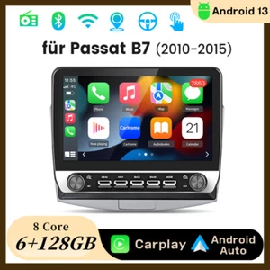 Autoradio Für VW Passat B7 2010-2015 Carplay Android 13 GPS Navi 4G BT FM 6+128G - Bild 1 von 19