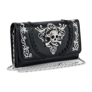 Nueva Cartera Bandolera, Solapa Superior Calavera, Bling, Correa de Cadena Desmontable, Envío Gratis - Imagen 1 de 4