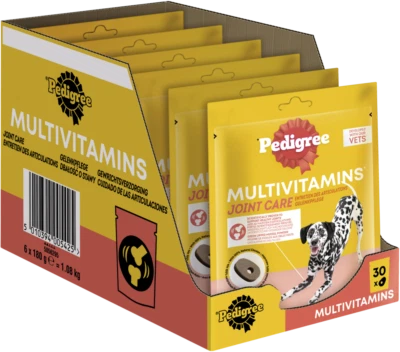 PEDIGREE® Multivitamine Gelenkpflege 6x180g Hunde Futter Snack - Bild 1 von 4