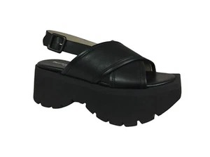 PATRIZIA BONFANTI sandalo donna pelle nero art ASUKA SUN 100% pelle MADE IN ITA - Foto 1 di 5