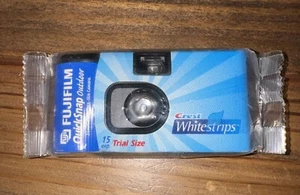 Fujifilm QuickSnap Outdoor 35mm One Time Use Camera Crest Whitestrips Vintage* - Picture 1 of 7