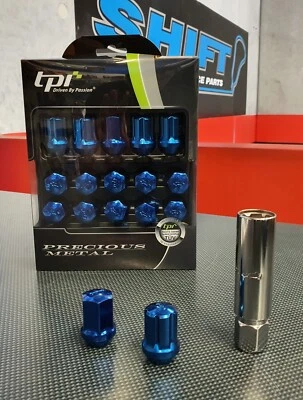 tpi Striker Blue Wheel Nuts - Suits M12x1.25 Nissan Subaru Suzuki - Imagem 1 de 3