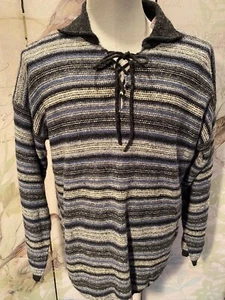 Structure Mens Med. Vintage New Stripe Blue/Gray - Picture 1 of 4