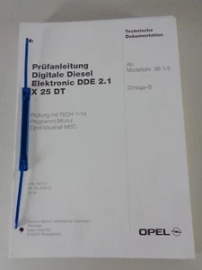 Manual de Taller Instrucciones de Inspección Opel Omega B Digital Diesel - Imagen 1 de 1