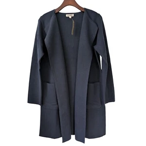 J. Crew Juliette Collarless Sweater Blazer Sze S Navy Wool Blend NWT $159 J6339 - Picture 1 of 7
