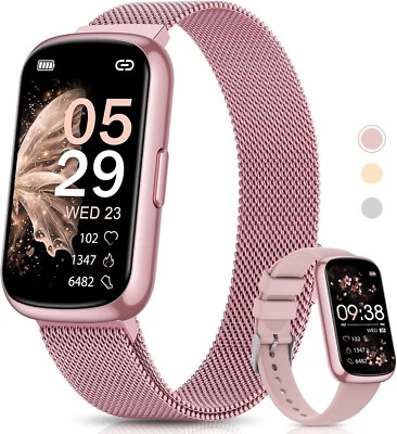 Smartwatch Damen Frauen mit Telefonfunktion Armbanduhr für iPhone Samsung Huawei - Bild 1 von 4