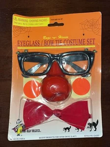 Clown Brille & Fliege Kostüm Set - Bild 1 von 2
