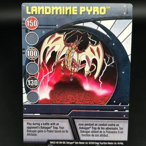 Bakugan LANDMINE PYRO Blue Ability Card 2009 BA622-AB-SM-GBL 40/48q - Picture 1 of 7