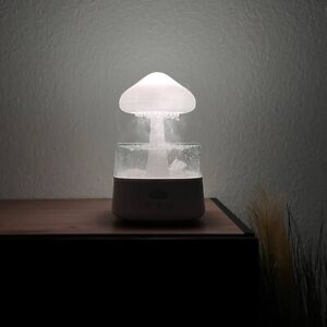 Snuggling Cloud Rain Humidifier with Soothing Raindrop Sound -