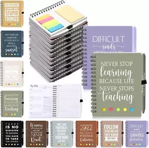 30 Sets Employee Appreciation Gifts Inspirational Spiral Weekly Planner Notebook - Picture 1 of 12