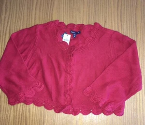 NWT Girls Gap GapKids Villa 100% Cotton Long Sleeved Shrug Sweater Size XL 12 - Picture 1 of 2