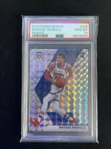 2019-20 Panini Mosaic Prizm #245 Matisse Thybulle Mosaic 76ers RC Rookie PSA 10 - Picture 1 of 2