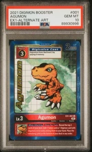 PSA 10 AGUMON EX1-001 U ALTERNATE ART DIGIMON BOOSTER CLASSIC COLLECTION - Bild 1 von 3