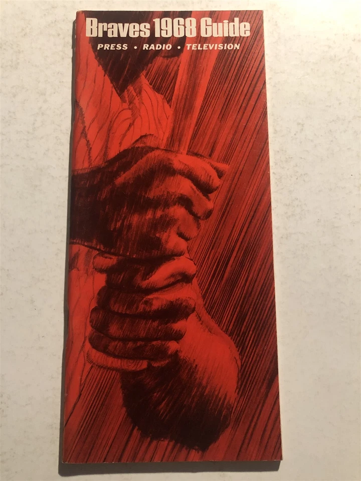 1968 ATLANTA BRAVES Media Guide HANK AARON Phil NIEKRO Clete BOYER Joe TORRE - Image 1 of 1