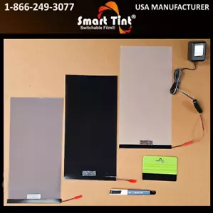 3 Piece Genuine Smart Tint® Switchable Glass Smart film® USA Manufactured - Picture 1 of 5