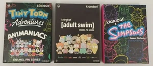 Kidrobot Enamel Pin Blind Box NEW SEALED Simpsons Animaniacs Adult Swim - Picture 1 of 17