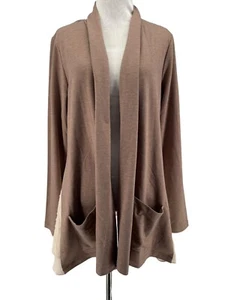 LOGO Lounge Damen hellbraun Langarm vorne offen Cardigan Größe Medium - Bild 1 von 6