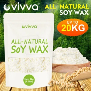 Bulk 100% Pure Soy Wax Natural Kosher Candle Making Supplies Crafts Cruelty Free - Picture 1 of 23