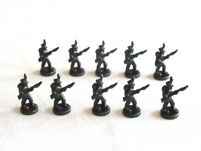 Настольная игра Risk 40th Anniversary Edition Metal Soldier Infantry Black Army 10 шт. - Изображение 1 из 4