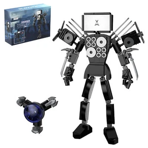 Skibidi Toilet Titan TV Man 2 in 1 Action Figure Model Blocks Toys with Gift Box - Picture 1 of 7
