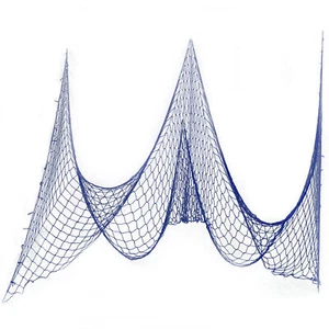 Tropical Luau Party Large Colored Fish Net Cotton 30'x6' Hanging Decoration - Picture 1 of 24