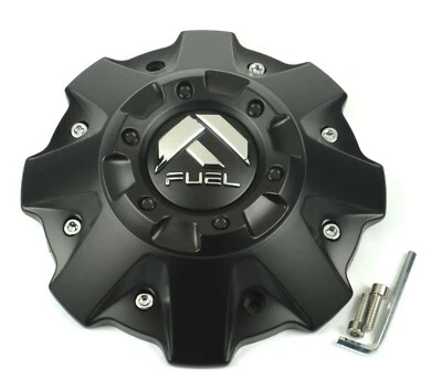 NUEVO tapa central de rueda con perno de 5/6/8 negro mate combustible 1001-63-B Maverick Foto 1 de 3