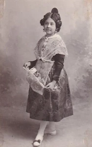 Woman 1900's romantic postcard glamour vintage (42) - Imagen 1 de 2