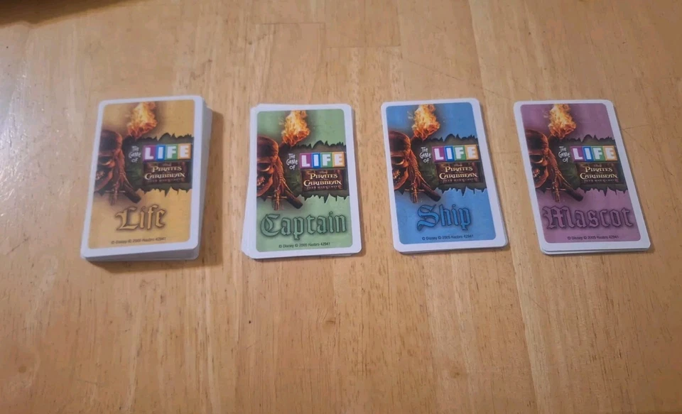 2005 Life Pirates Of The Caribbean Replacement Pieces - 60 Game Cards - Image 1 of 1