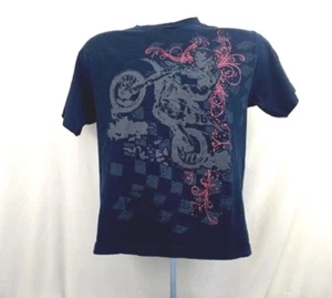 Atonement Graphic Tee Navy Blau 100% Baumwolle Kurzarm T-Shirt Jugend L 14-16 - Bild 1 von 9