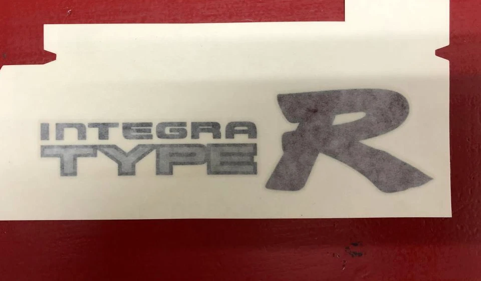 OEM Honda 94-01 Acura Integra DC2 Rear Type R Decal Genuine (Black Outlining) Foto 1 de 1