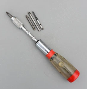 Vintage STANLEY "YANKEE" Handyman No 233H Ratchet Screwdriver 4 bits - Picture 1 of 3