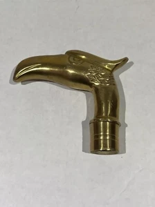 Messinggriff für einen Gehstock Adler Vogel Falkenkopf Stock - Bild 1 von 5
