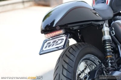 Eliminador de guardabarros Triumph Scrambler Bonneville Thruxton con luz trasera LED TRANSPARENTE Foto 1 de 4