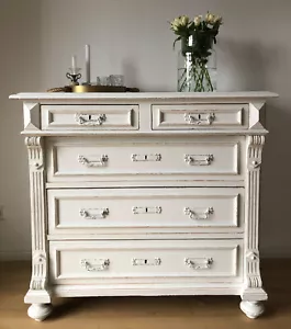 Shabby chic Kommode Schrank Sideboard Gründerzeit Landhausstil Nostalgie Vintage - Bild 1 von 11