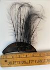 VTG 40'S-50'S FEATHER WHISPY PLUMES MILLINERY FASCINATOR HAT ACCESSORY BLACK