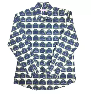 Coton Doux Paris shirt Mens cotton Size 16 1/2 Or 42 Designer Collared Casual - Picture 1 of 9