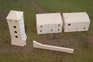 Torre Teodolinda Marengo & Two Houses Buildings Wargaming 1815 Napoleonic 15mm - Bild 1 von 6