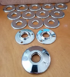 Lotto Lavoro Raccordi Idraulici 20 CP Su Ottone 1/2"&3/4" BSP Filettati Flange Parete - Foto 1 di 12