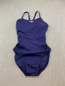My Kilometre 1-teiliger Badeanzug Damen Größe 12 blau Racerback Wassersport Training - Bild 1 von 14