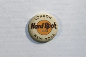 Hard Rock Cafe Vintage 80er New York London Pin Back Button - Bild 1 von 2