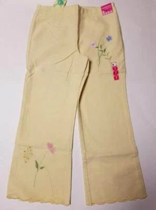 NWT Girls 7 Gymboree SWEET AS SUGAR yellow ankle length pants EASTER vintage htf - Picture 1 of 3