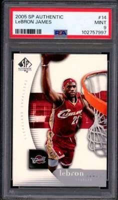 LeBron James Card 2005-06 SP Authentic #14 PSA 9 - Image 1 of 2