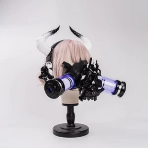 Cool Knight LED Armor Sci-Fi Mask Horn Headset Resin Handmade Cosplay Prop - Picture 1 of 25