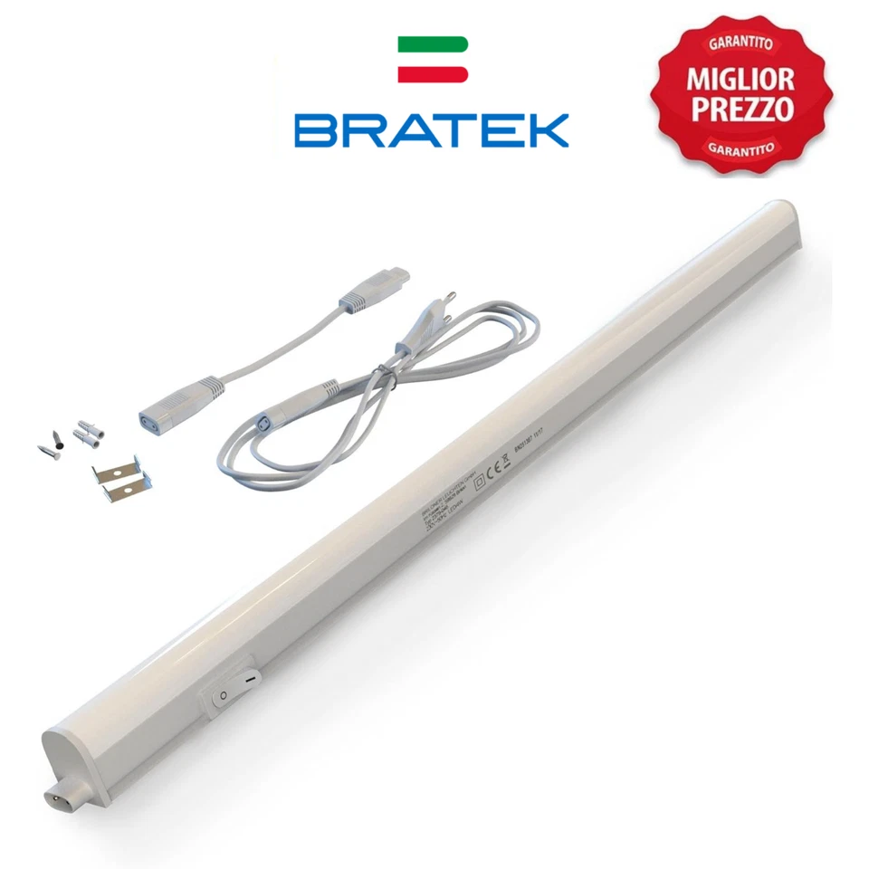 Neon Led Sottopensile cucina luce plafoniera a barra tubo Reglette Soffitto 60cm - Immagine 1 di 4